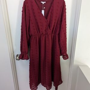 Baltic Born burgundy dress. Size large. Never been warn. NWT.